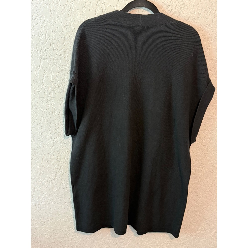 J. Jill Short Sleeve Open Front Cardigan Size M Minimalist Chic - Picture 5 of 6